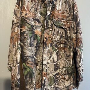 Field & Stream Camouflage Button Down Shirt XXL